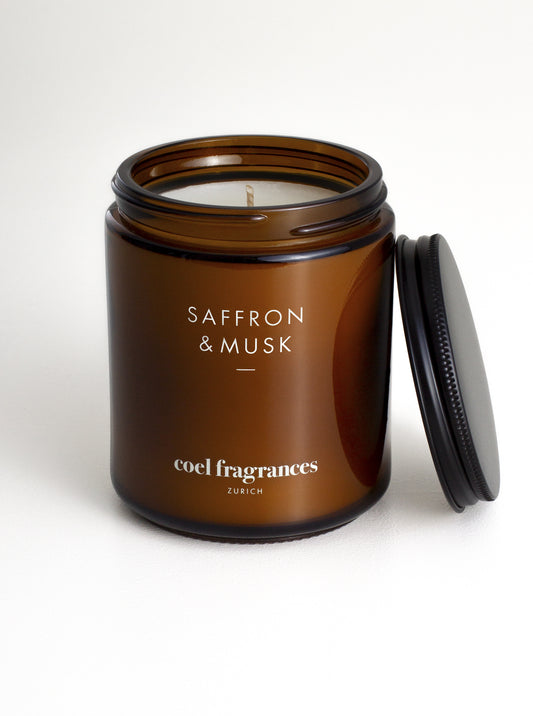 Atelier Duftkerze Saffron & Musk von Coel Fragrances, handgemacht in Zuerich