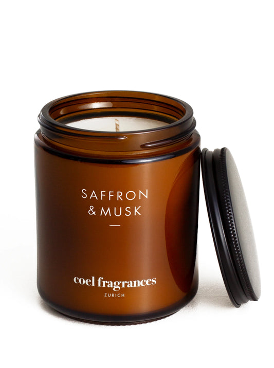 Atelier Duftkerze Saffron & Musk von Coel Fragrances, handgemacht in Zuerich