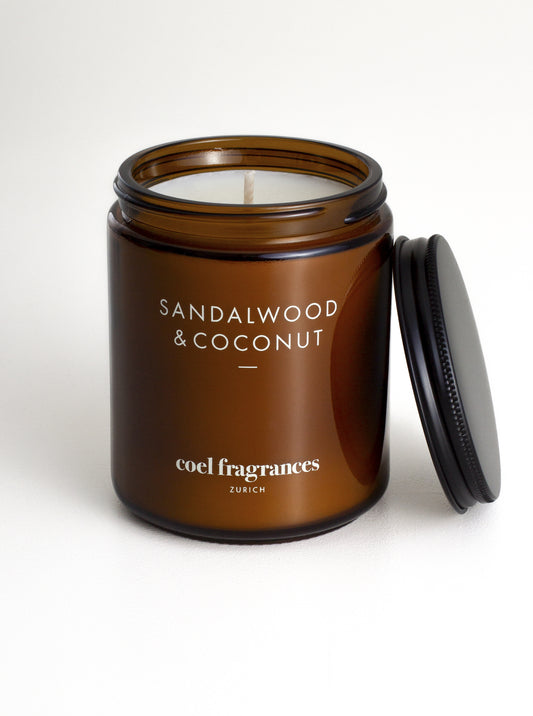 Atelier Duftkerze Sandalwood & Coconut von Coel Fragrances, handgemacht in Zuerich