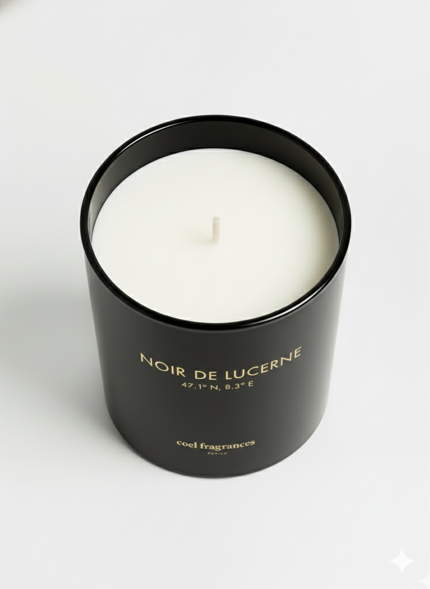 Duftkerze Lucerne City Collection von Coel Fragrances von Oben Fotografiert